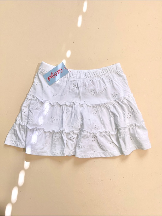 Cat & Jack Dresses & Skirts - Cat & Jack White Eyelet Tiered Skort Girls Size S (6/7) NWT